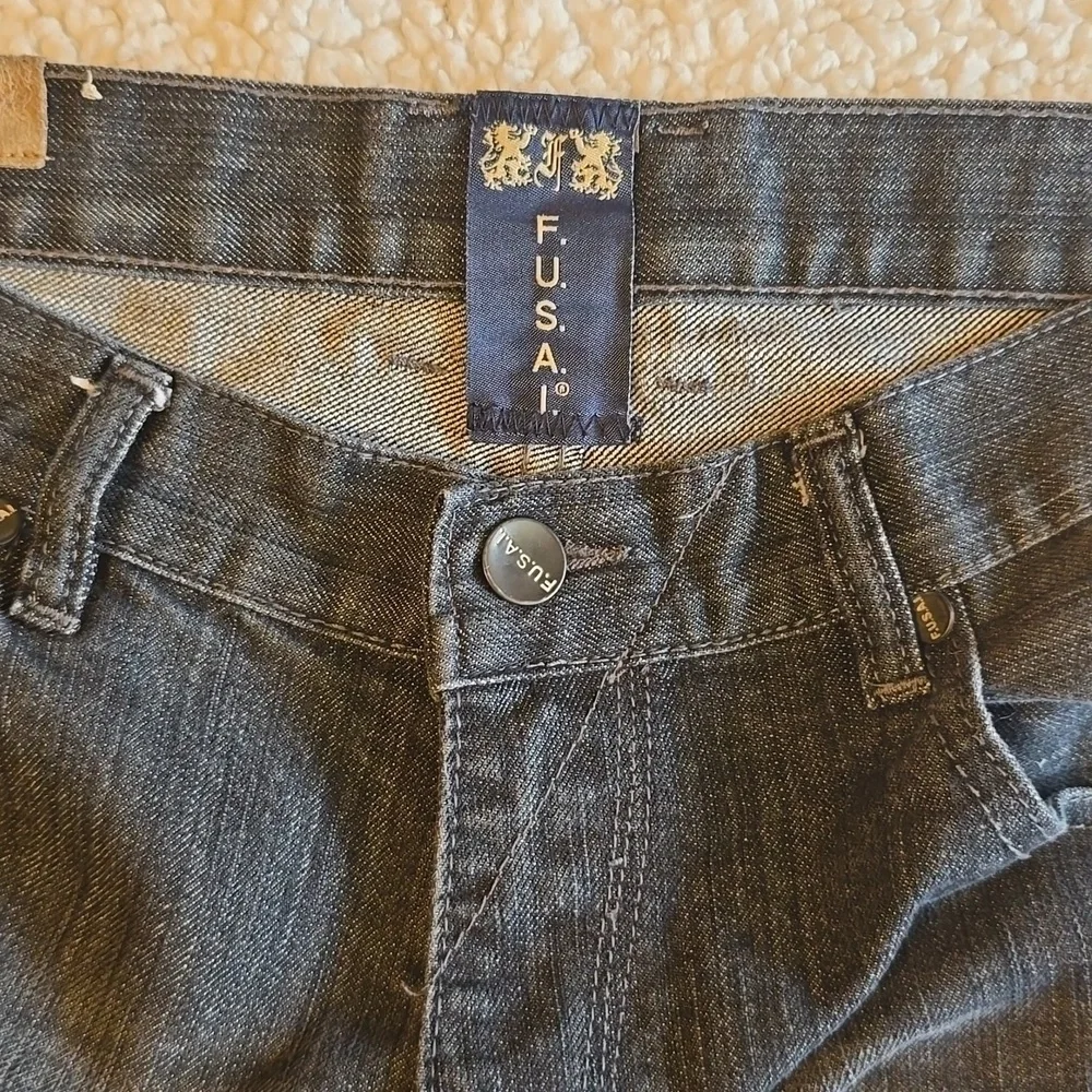 Vintage Y2K F.U.S.A.I Dark Washed Men Denim Jeans